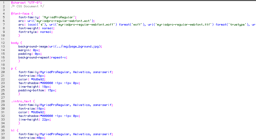 CSS Structure