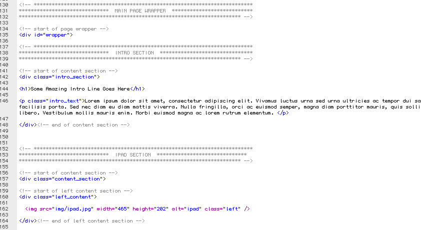 HTML Structure